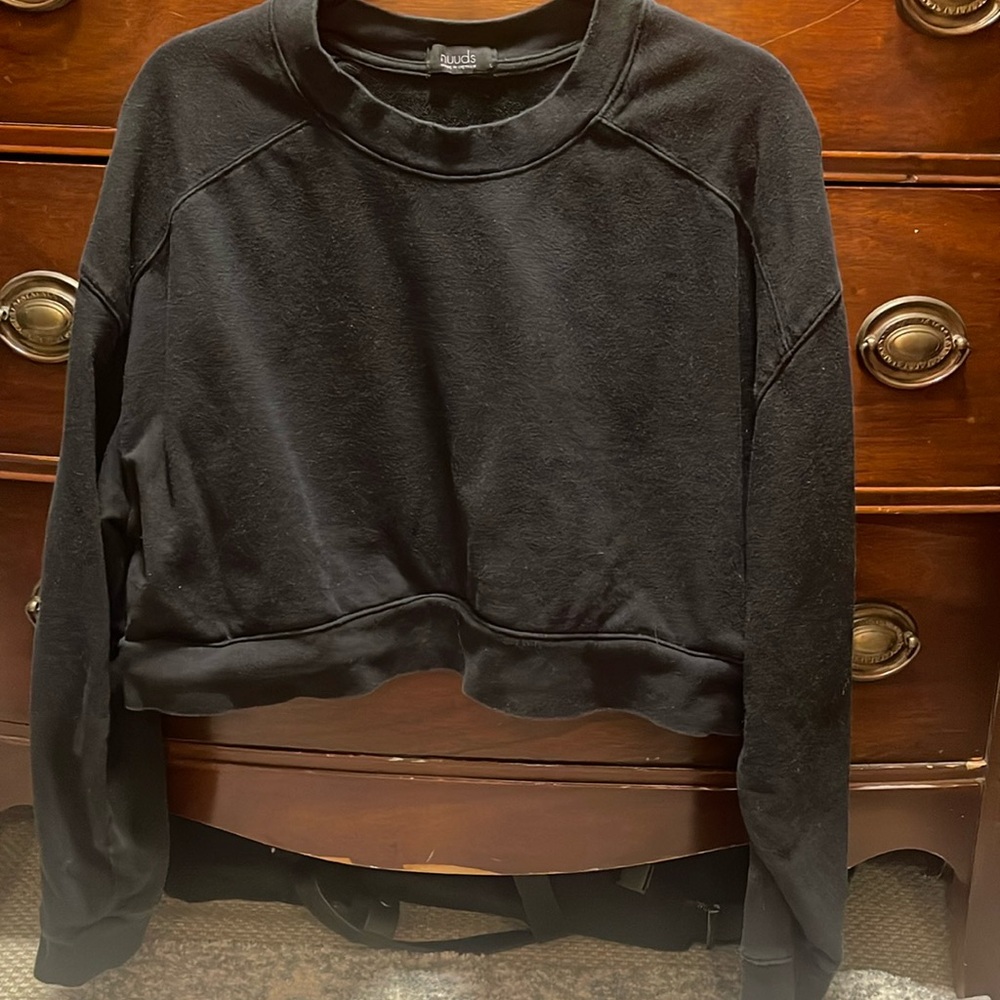 Nuuds Black Cropped Sweater